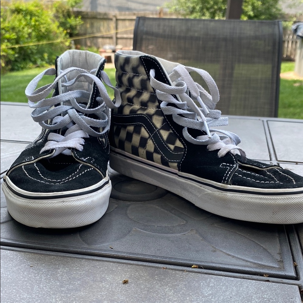 Vans Black and White High-Top Sneakers Classic Style